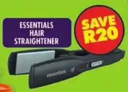 Shoprite Essentials hair straightener offer