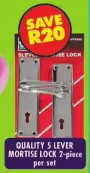 Shoprite Quality 5 lever mortise lock offer