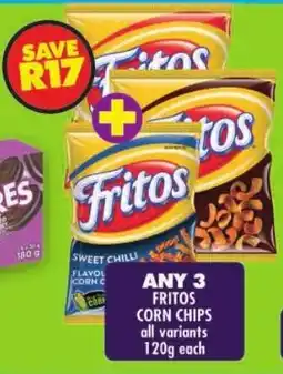 Shoprite Fritos corn chips all variants offer