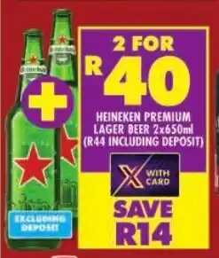 Shoprite Heineken premium lager beer offer