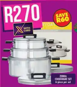 Shoprite Zebra cookware set offer