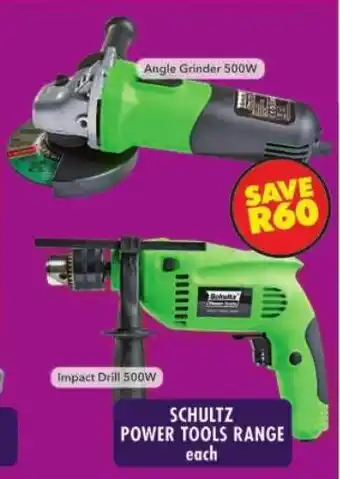 Shoprite Schultz power tools range offer