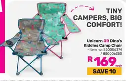 Game Unicorn OR Dino's Kiddies Camp Chair offer