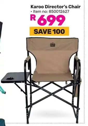 Game Karoo Director's Chair offer