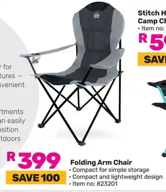 Game Folding Arm Chair offer