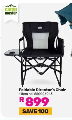 Game Camp Master Foldable Director's Chair offer