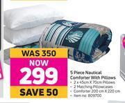 Game 5 Piece Nautical Comforter With Pillows offer