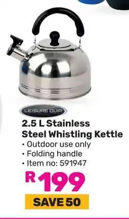 Game LEISURE QUIP Stainless Steel Whistling Kettle offer