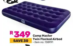 Game Camp Master Twin Flocked Airbed offer