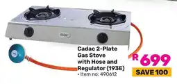 Game Cadac 2-Plate Gas Stove with Hose and Regulator (193E) offer