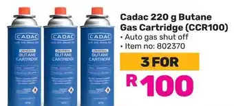 Game Cadac Butane Gas Cartridge (CCR100) offer