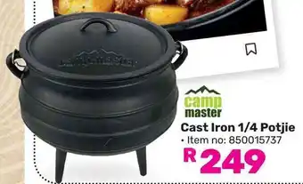 Game Camp Master Cast Iron 1/4 Potjie offer