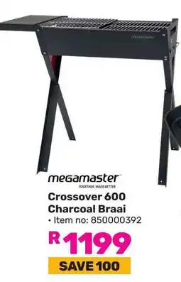 Game Megamaster Crossover 600 Charcoal Braai offer