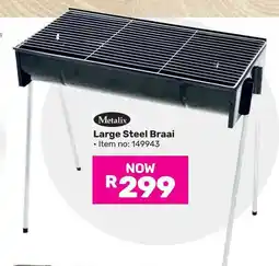 Game Metalix Large Steel Braai offer