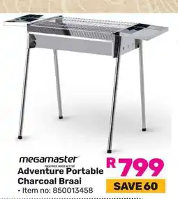 Game Megamaster Adventure Portable Charcoal Braai offer