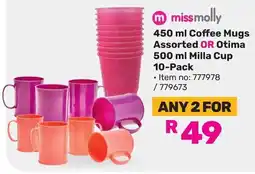 Game Missmolly Coffee Mugs Assorted OR Otima Milla Cup offer