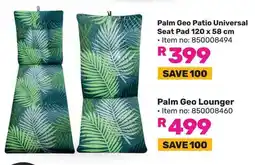 Game Palm Geo Patio Universal Seat Pad offer