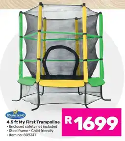 Game BOUNCEKING 4.5 ft My First Trampoline offer