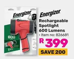 Game Energizer Rechargeable Spotlight 600 Lumens offer