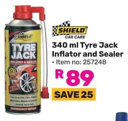 Game SHIELD Tyre Jack Inflator and Sealer offer