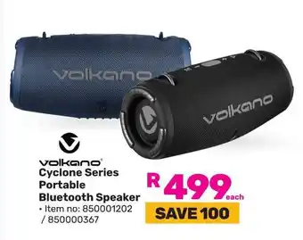 Game Volkano Cyclone Series Portable Bluetooth Speaker offer