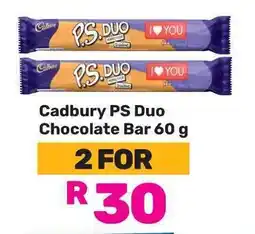 Game Cadbury PS Duo Chocolate Bar offer