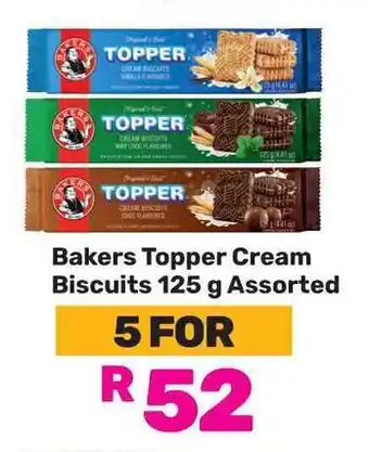 Game Bakers Topper Cream Biscuits Assorted offer