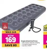 Game Out & About Single Airbed & Pump offer