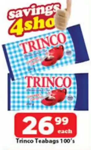 Check Save Trinco Teabags offer