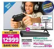 Game Hisnese 65" UHD Smart TV 65A7100 offer
