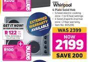 Game Whirlpool 4 Plate Solid Hob offer