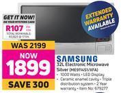 Game Samsung 32L Electronic Microwave Silver ME9114S1/XFA offer