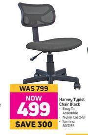 Game Harvey Typist Chair Black offer