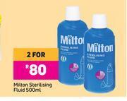 Game Milton Sterilising Fluid-For 2 x 500ml offer