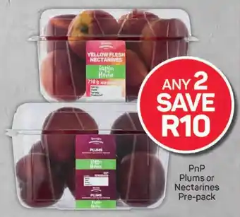 Pick n Pay PnP Plums or Nectarines Pre-pack offer