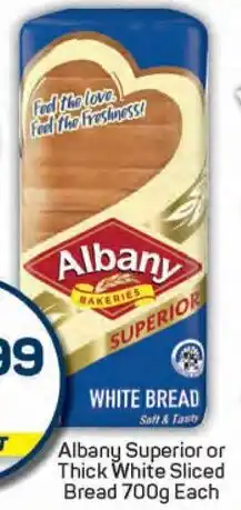 Pick n Pay Albany Superior or Thick White Sliced Bread offer