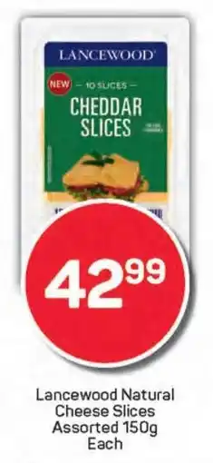 Pick n Pay Lancewood Natural Cheese Slices Assorted offer