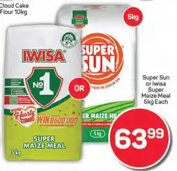 Pick n Pay Super Sun or Iwisa Super Maize Meal offer