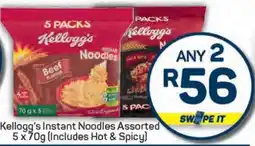 Pick n Pay Kellogg's Instant Noodles Assorted (Includes Hot & Spicy) offer