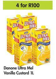 Danone Ultra Mel Vanilla Custard-For 4 x 1Ltr