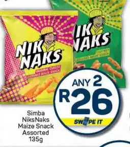 Pick n Pay Simba Niks Naks Maize Snack Assorted offer