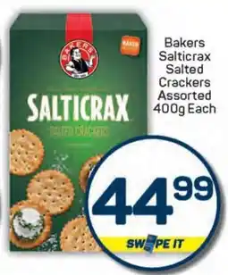 Pick n Pay Bakers Salticrax Salted Crackers Assorted offer