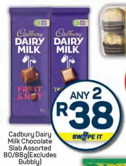 Pick n Pay Cadbury Dairy Milk Chocolate Slab Assorted (Excludes Bubbly) offer