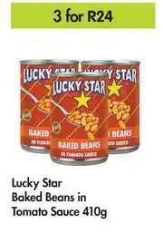 Game Lucky Star Baked Beans In Tomato Sauce-For 3 x 410g offer