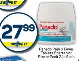 Pick n Pay Panado Pain & Fever Tablets Spartan or Blister Pack offer