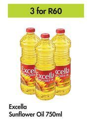 Game Excella Sunflower Oil-For 3 x 750ml offer