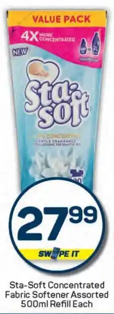 Pick n Pay Sta-Soft Concentrated Fabric Softener Assorted Refill Each offer