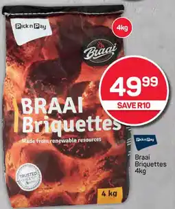 Pick n Pay Braai Briquettes offer