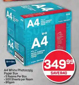 Pick n Pay Pick n Pay A4 White Photocopy Paper Box offer