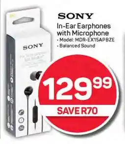 Pick n Pay SONY In-Ear Earphones with Microphone offer